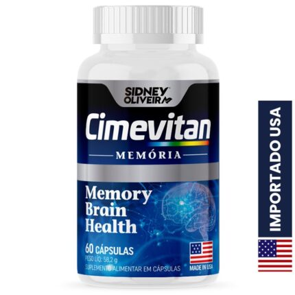 Cimevitan Memory Braian Health Made In Usa 60 Cápsulas Sidney Oliveira