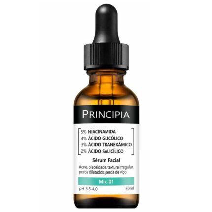 Serum Facial Mix 01 5 Niacinamida 4 Acido Glicolico 3 Acido Tranexamico 3 Acido Salicilico Principia 30ml