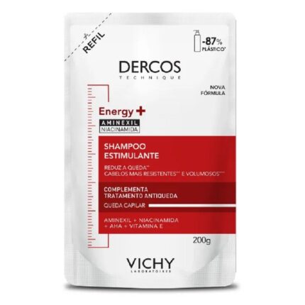 Shampoo Dercos Vichy Energy Estimulante Antiqueda Refil 200g